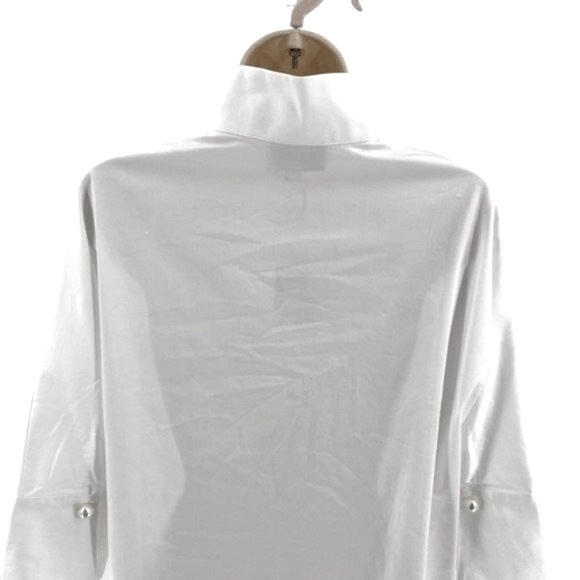 Tuckernuck | NEW Blanc Willow Three-quarter Sleeve Blouse in White Size M - Picture 9 of 9